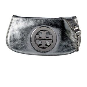 Tory Burch Reva Metallic Clutch